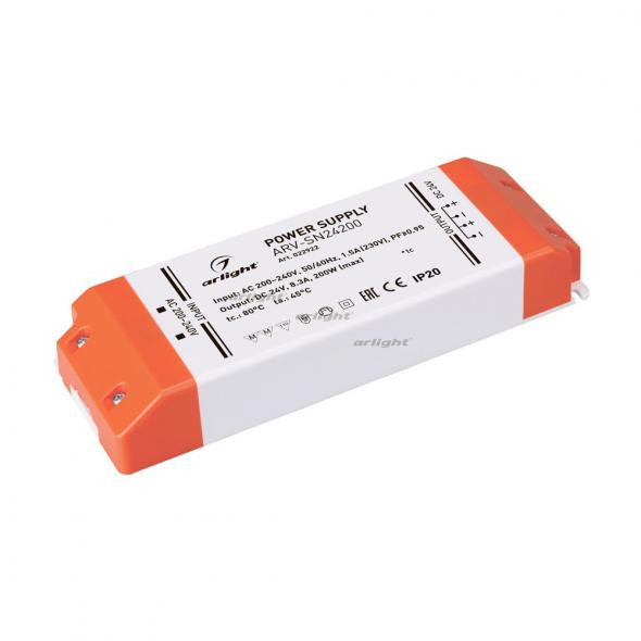 Блок питания Arlight ARV-SN24200 (24V, 8.3A, 200W, PFC) 022922 в Санкт-Петербурге