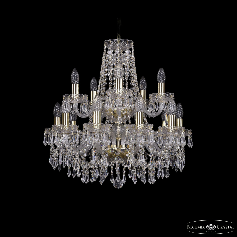 Подвесная люстра Bohemia Ivele Crystal 1403/10+5/195/2d G в Санкт-Петербурге