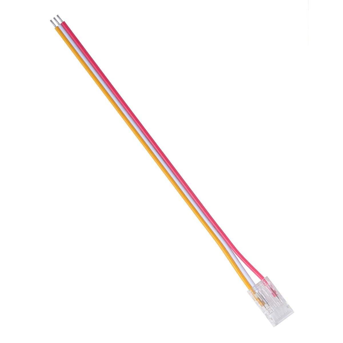 Коннектор прокалывающий 3 pin для подключения CCT LED ленты 8мм, тип COB длина провода 150мм Apeyron 09-116 в Санкт-Петербурге