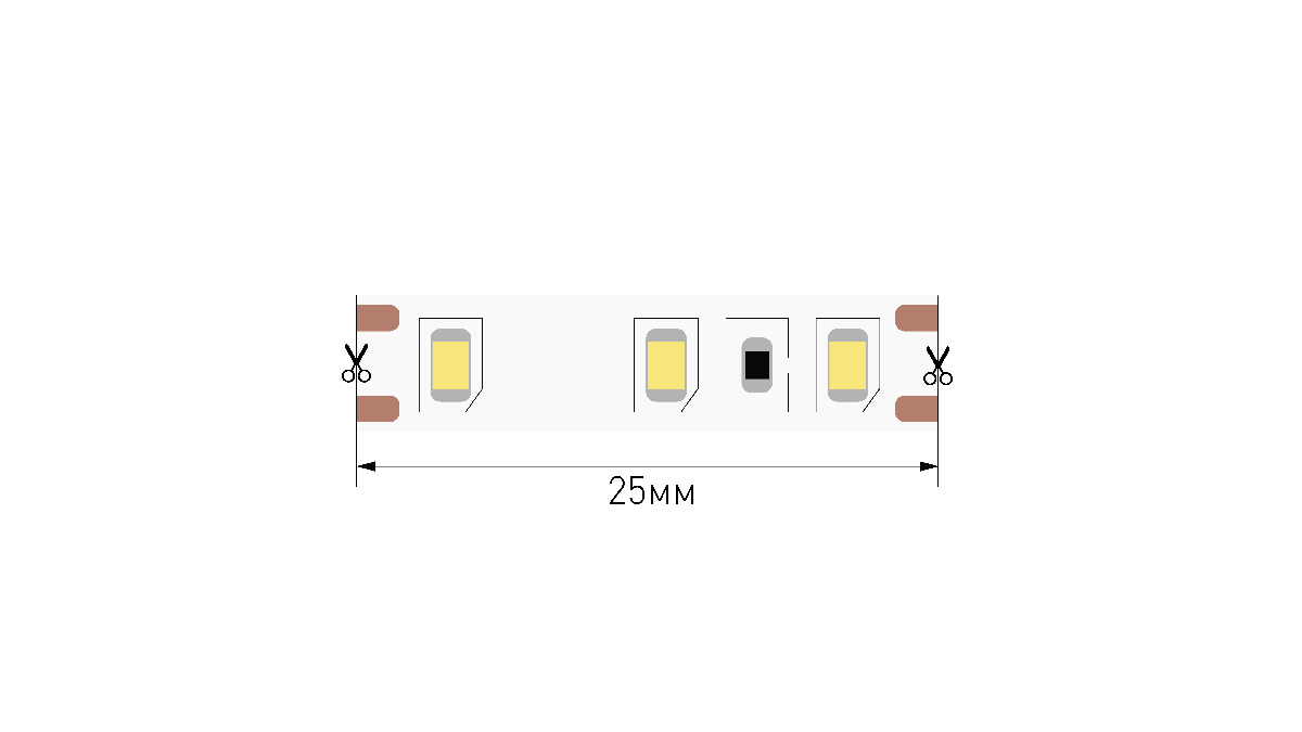 Светодиодная лента SWG Standard 12В 2835 9,6Вт/м 3000K 5м IP20 SWG-EC2120-12-9.6-WW 028220 в Санкт-Петербурге