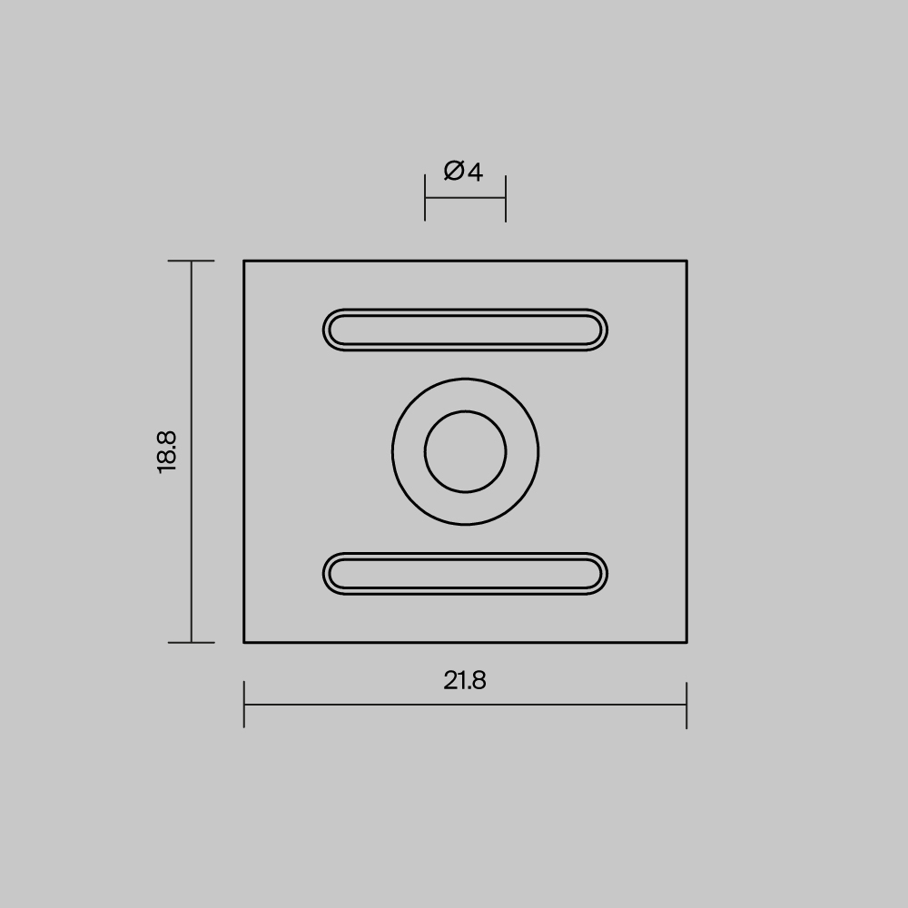 Комплект креплений для профиля 27×20 4шт Maytoni Led Strip  ALM-2720-MT 642071 в Санкт-Петербурге