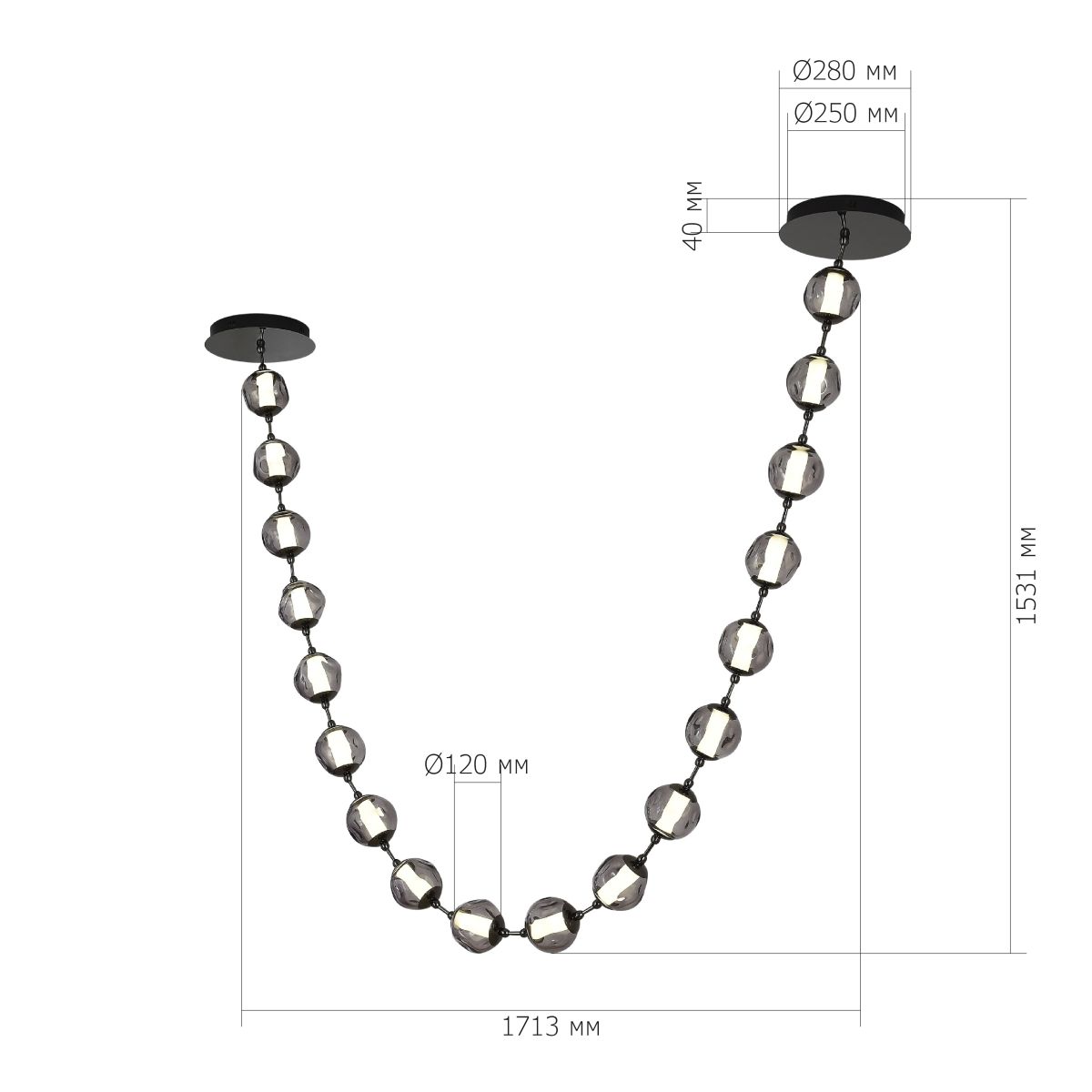 Подвесная люстра ST Luce Helmi SL6520.403.18 в Санкт-Петербурге