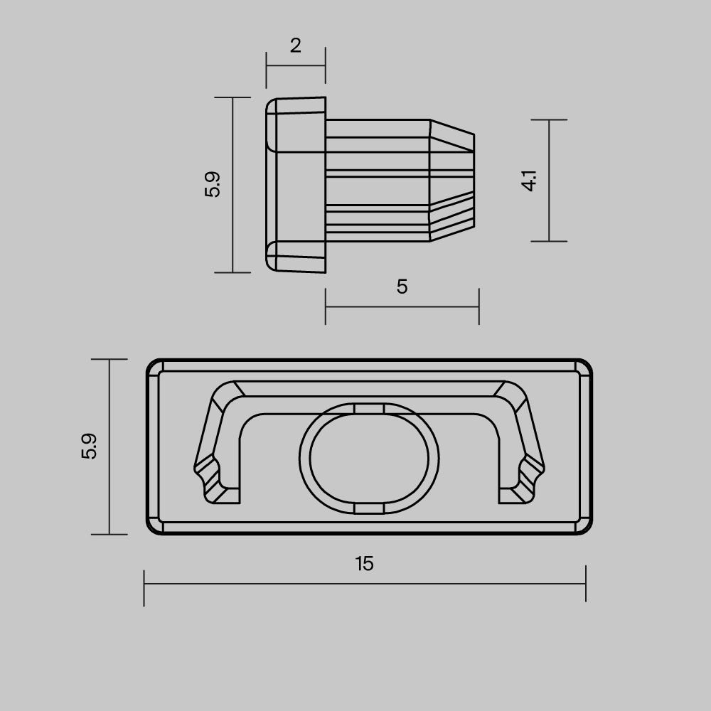 Комплект заглушек для профиля 22×06 10шт Maytoni Led Strip ALM-004-B-EC 642012 в Санкт-Петербурге