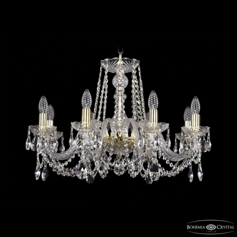 Подвесная люстра Bohemia Ivele Crystal 1402/8/240 G в Санкт-Петербурге