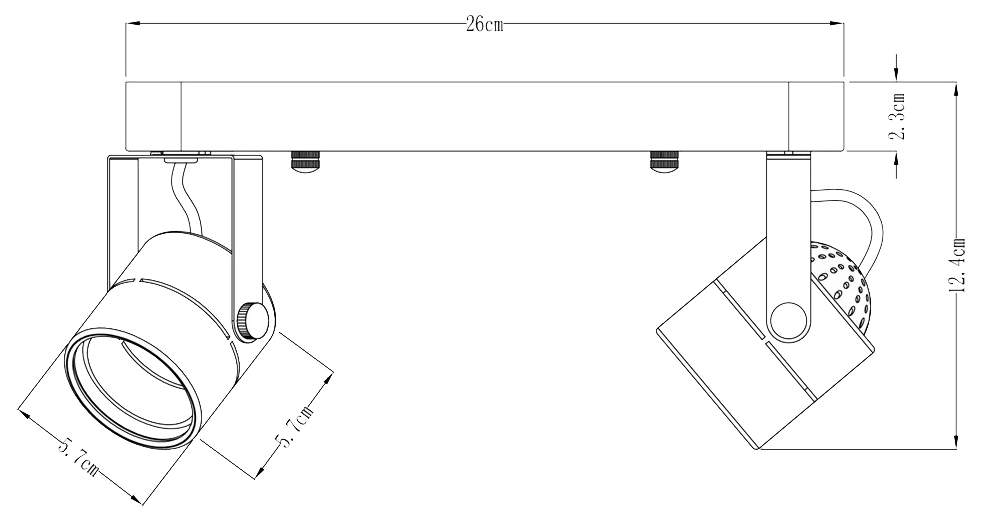 Спот Arte Lamp Lente A1310PL-2BK в Санкт-Петербурге