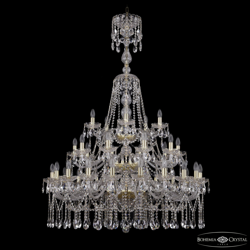 Подвесная люстра Bohemia Ivele Crystal 1413/20+10+5/400/XL-158/3d G в Санкт-Петербурге