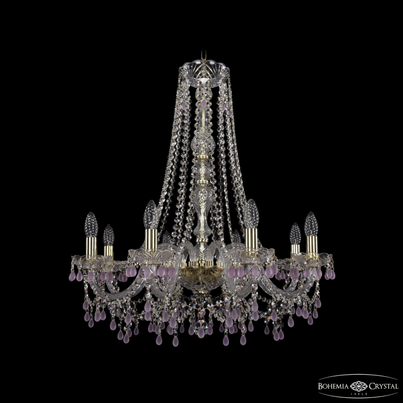 Подвесная люстра Bohemia Ivele Crystal 1410/8/240/h-74 G V7010 в Санкт-Петербурге