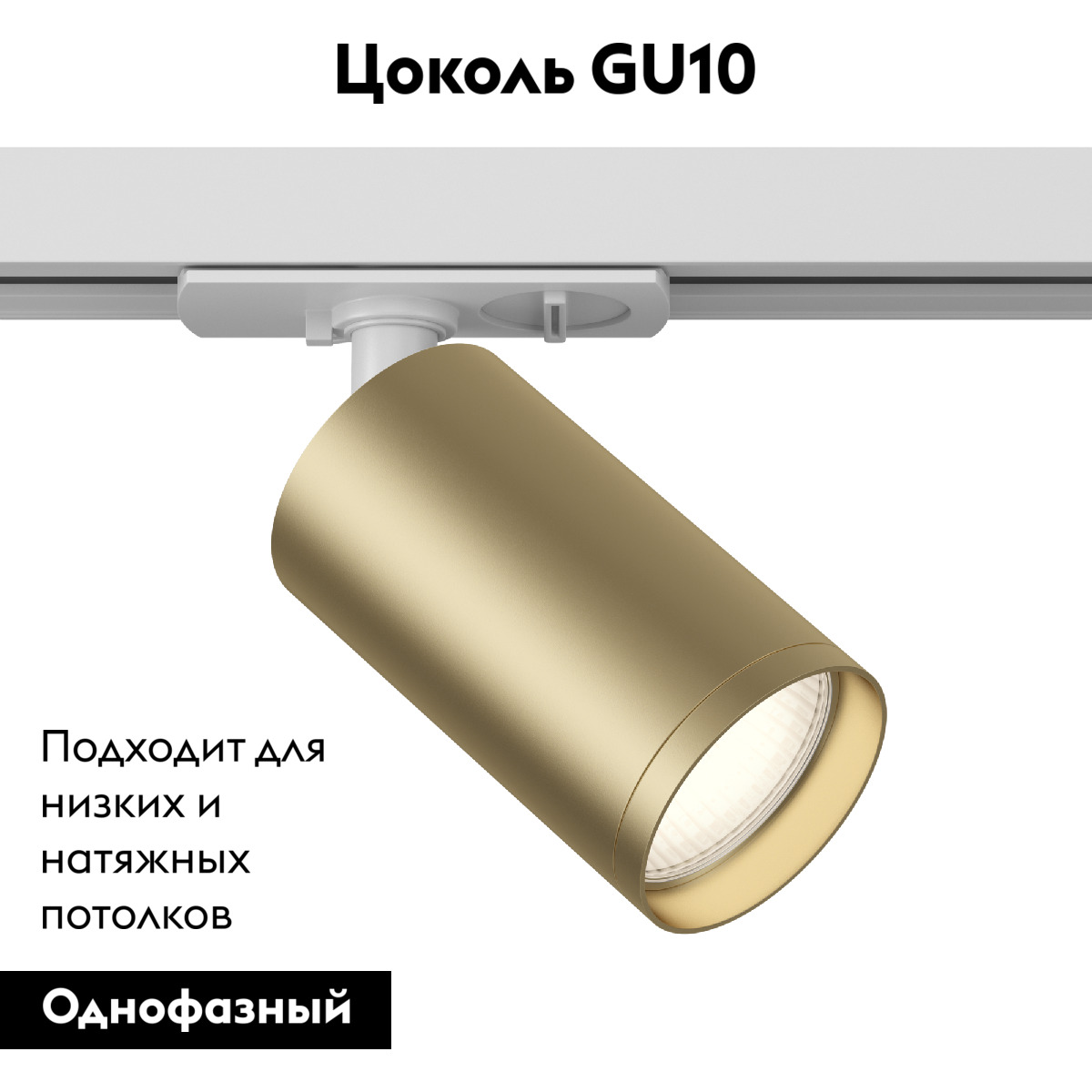 Трековый светильник Maytoni Technical Focus TR020-1-U-GU10-WMG в Санкт-Петербурге