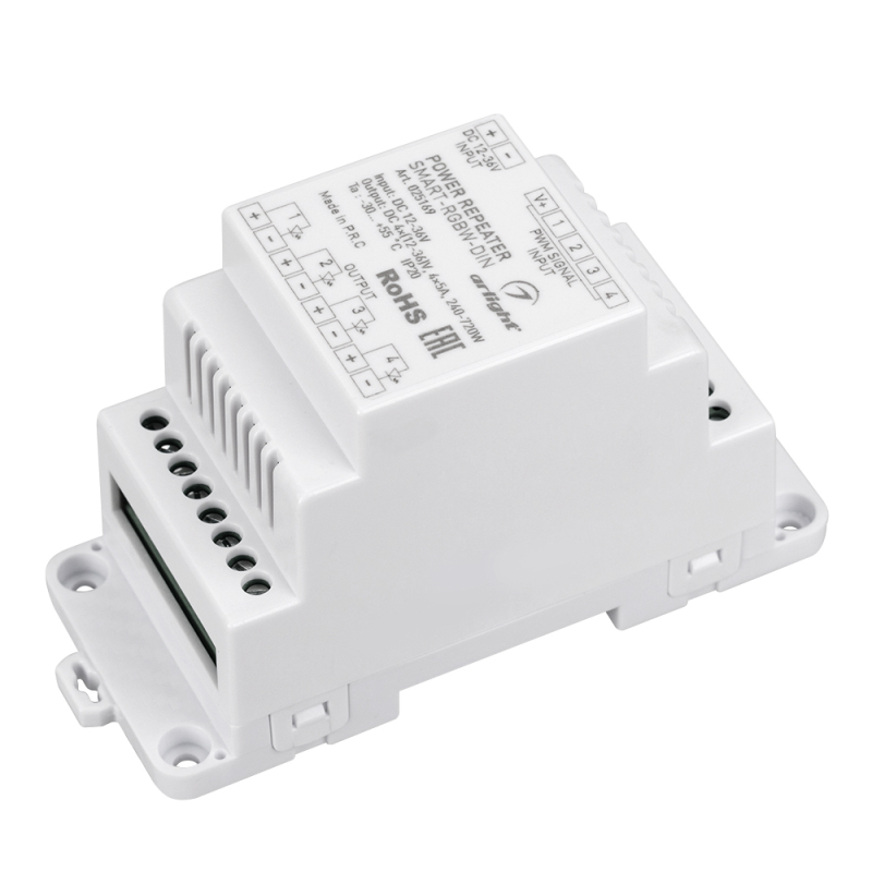 Усилитель Arlight Smart-RGBW-Din (12-36V, 4x5A) 025169 в Санкт-Петербурге