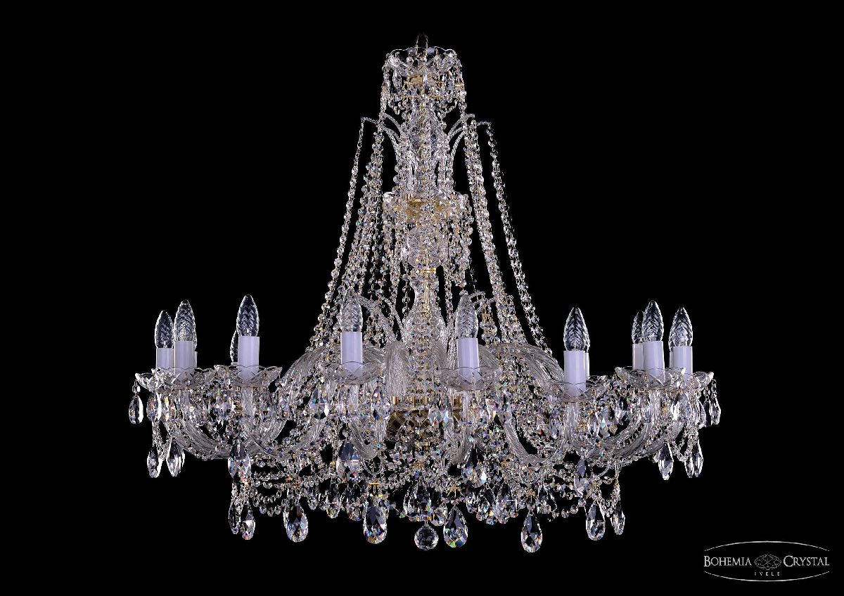 Подвесная люстра Bohemia Ivele Crystal 1411/16/360/XL-87 G в Санкт-Петербурге