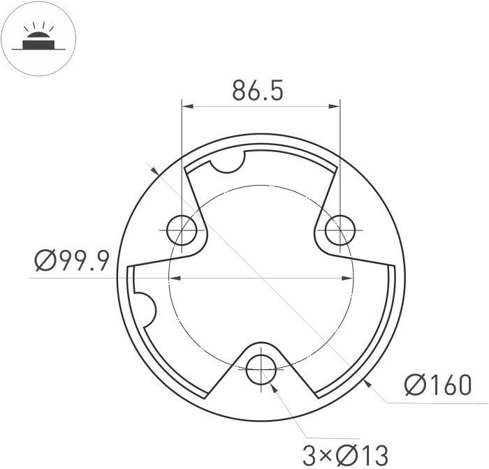 Ландшафтный светильник Arlight LGD-GUIDE-BOLL-H1000-20W Warm3500-MIX (GR, 280 deg, 230V) 047690 в Санкт-Петербурге