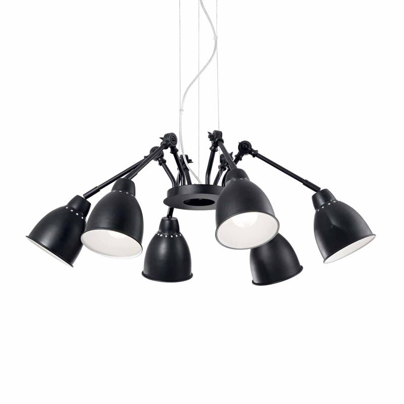 Подвесная люстра Ideal Lux Newton SP6 Nero 174242 в Санкт-Петербурге