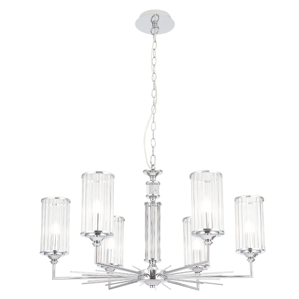 Подвесная люстра Crystal Lux GLORIA SP6 CHROME в #REGION_NAME_DECLINE_PP#