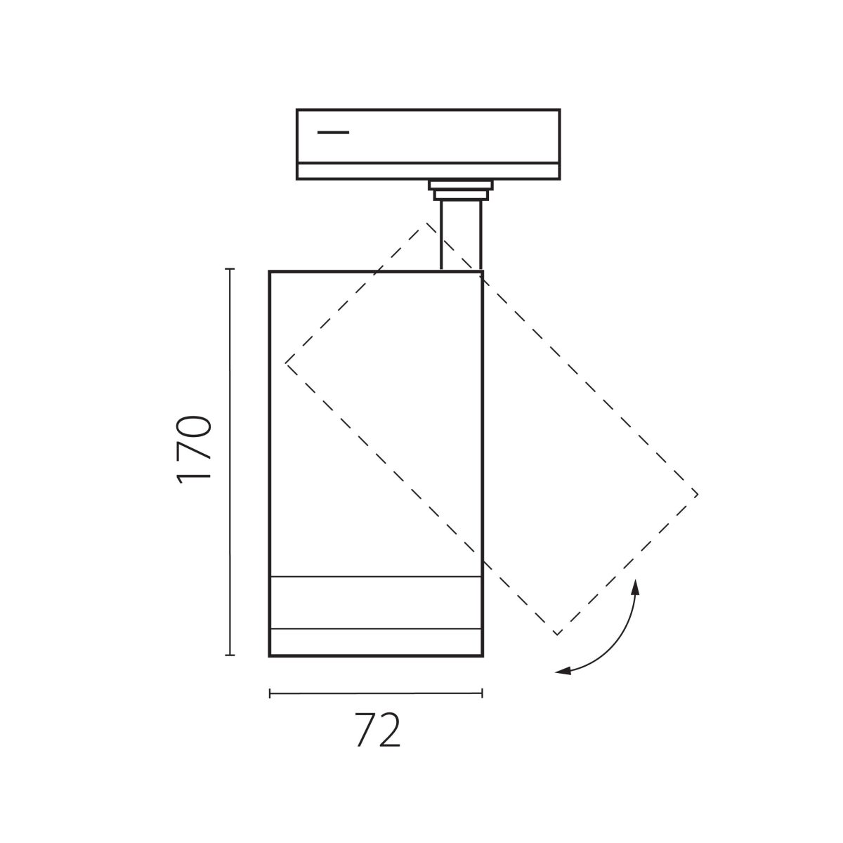 Трековый светильник для однофазного/трехфазного шинопровода Barra 20-55G с тонким адаптером Lightstar Canno Pro C4207SS в Санкт-Петербурге