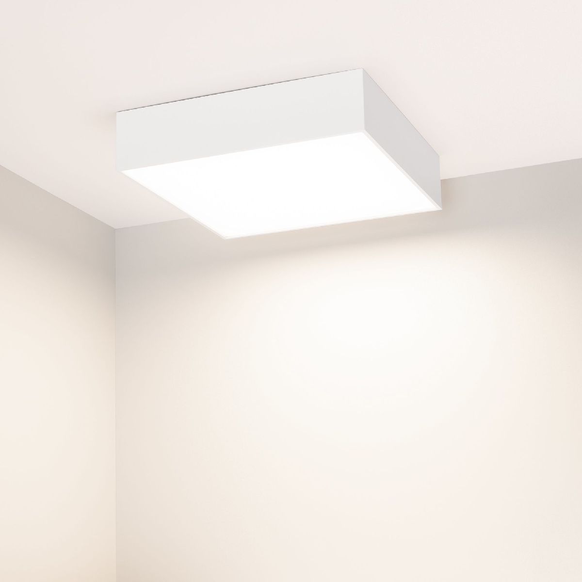 Потолочный светильник Arlight IM-QUADRO-EMERGENCY-3H-S250x250-28W Warm3000 (WH, 120 deg, 230V) 041006 в Санкт-Петербурге