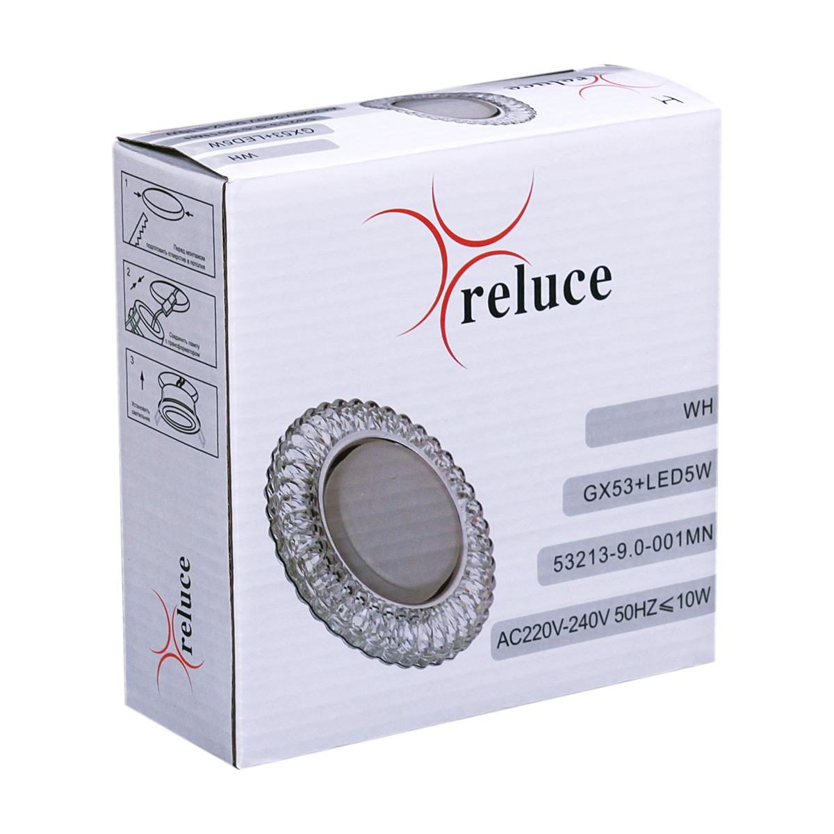 Встраиваемый светильник Reluce 53213-9.0-001MN GX53+LED5W DL 4000K WH в Санкт-Петербурге
