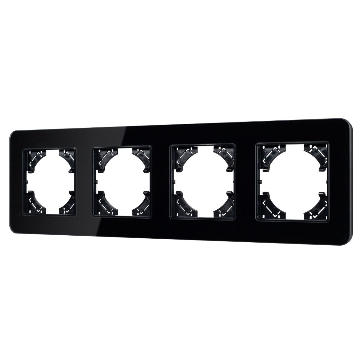 Рамка на 4 поста стеклянная Arlight FRM-OMALI-GS-4-BK 049701 в Санкт-Петербурге