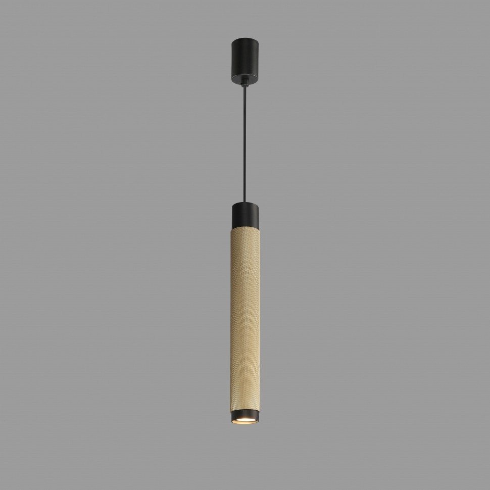 Подвесной светильник цилиндрический iLedex Delta 2366-1 BK+BR УЦ в Санкт-Петербурге