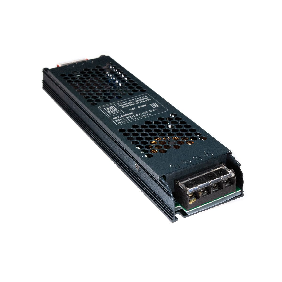 Блок питания для светодиодной ленты Lightstar 400Вт DC24В 16.7А IP20 424400 в Санкт-Петербурге