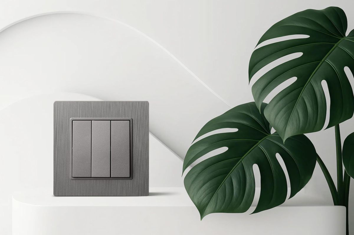 Выключатель 3-клавишный 10А/250В, серый Kollinger REA-S-012GY для Aspekt, Eleganz, Reflex в #REGION_NAME_DECLINE_PP#