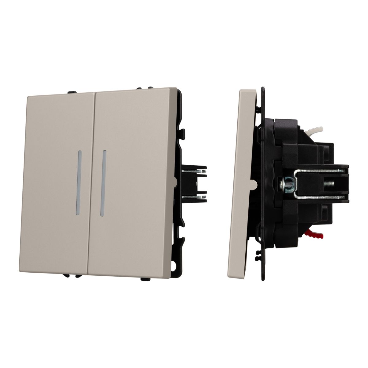 Выключатель проходной 2 кл подсветка софт-тач кашемир Arlight SWT-MKP2-SFPL-L-CA (250V, 10A) 059421(1) в #REGION_NAME_DECLINE_PP#