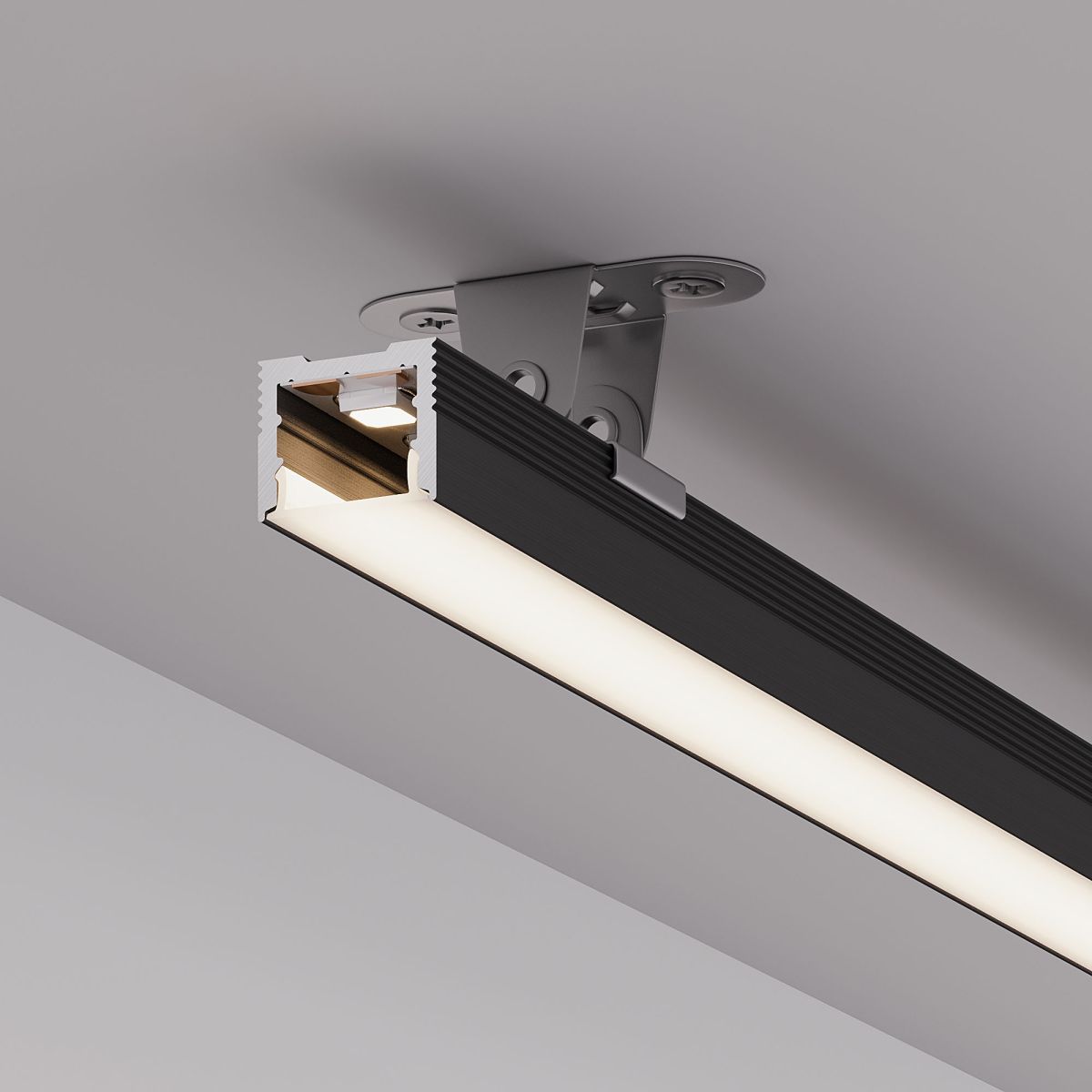 Профиль Arlight SL-SLIM-H13M-2000 BLACK (BY) (Алюминий) 061375 в Санкт-Петербурге