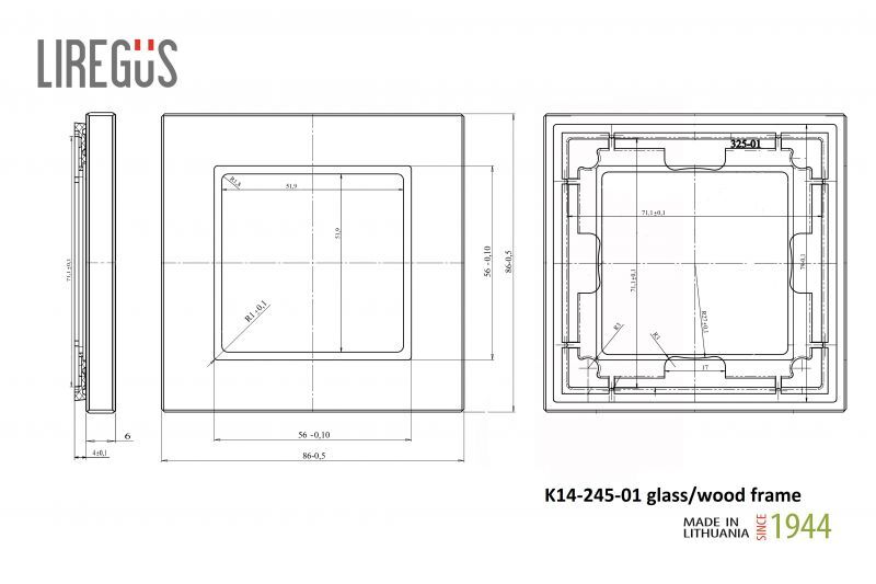 Рамка одноместная Liregus Epsilon 28-2271 в Санкт-Петербурге