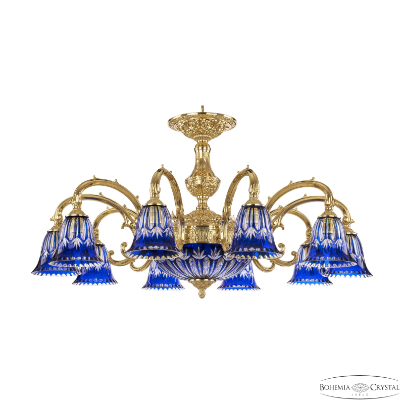 Подвесная люстра Bohemia Ivele Crystal Verona 72209P/10/250 G P2 D Clear-Blue/H-1I в #REGION_NAME_DECLINE_PP#