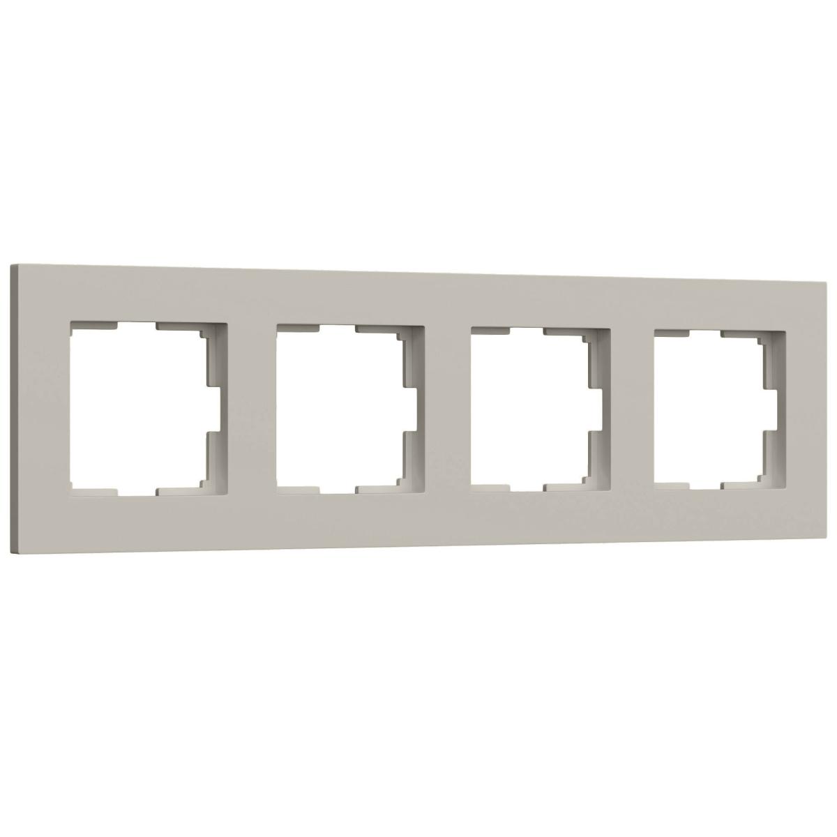 Рамка на 4 поста Werkel Slab (дымчатый софт) W0042917 4690389218453 a071628 в Санкт-Петербурге