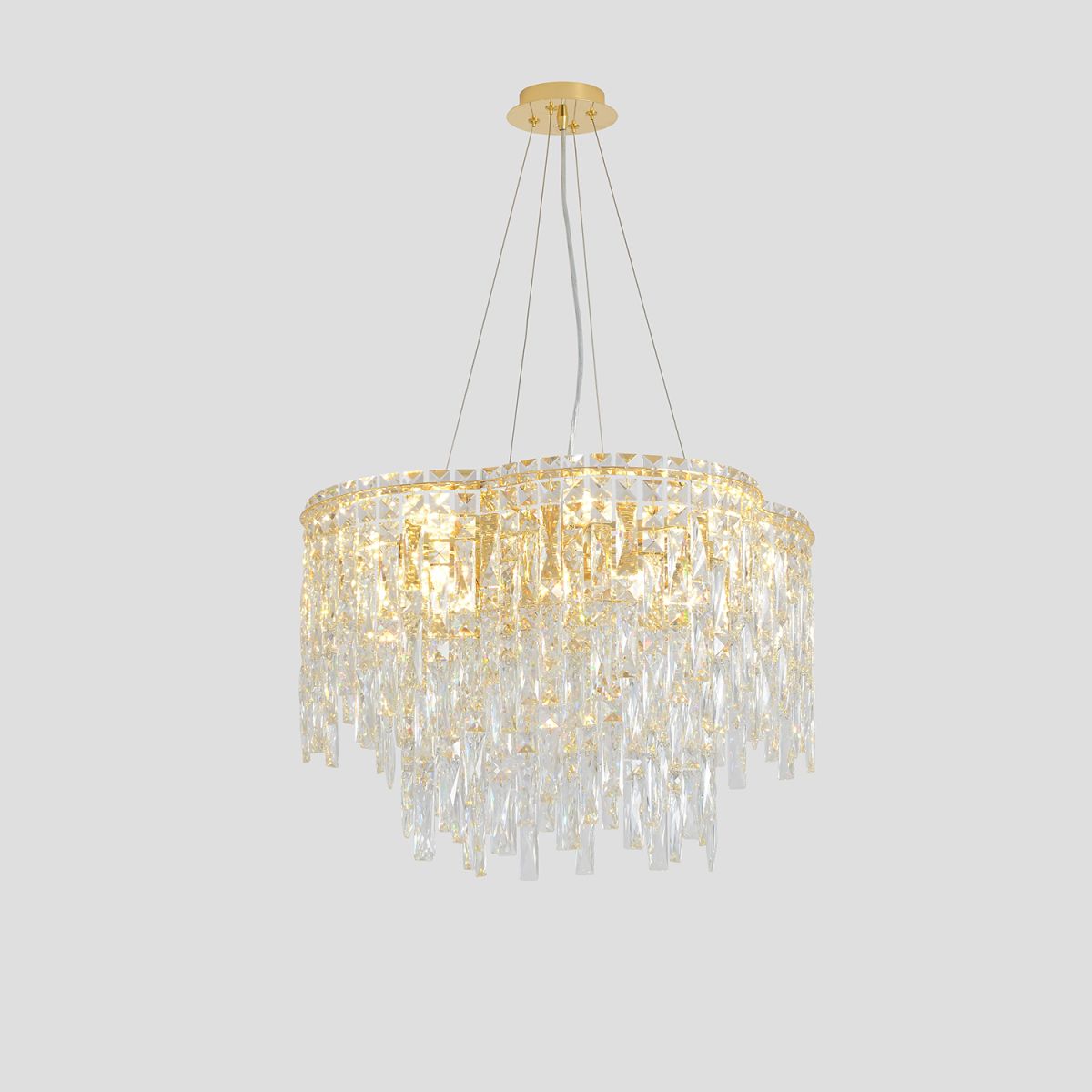 Подвесная люстра Crystal Lux ABRIL SP12 GOLD в Санкт-Петербурге