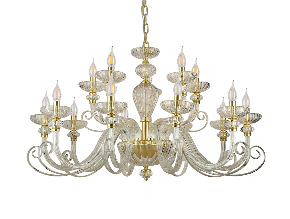 Подвесная люстра Newport 8620+5/C mat.soft gold clear М0071529 в #REGION_NAME_DECLINE_PP#
