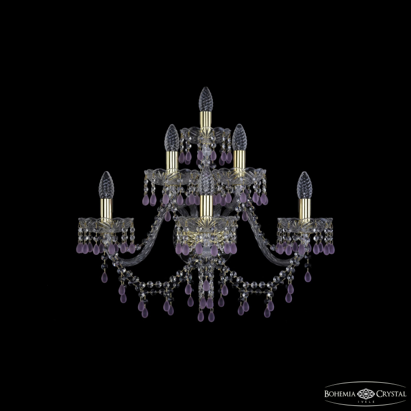 Бра Bohemia Ivele Crystal 1410B/3+2+1/240/XL G V7010 в Санкт-Петербурге