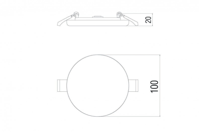 Встраиваемый светодиодный светильник Donolux DL20091/8W White R в Санкт-Петербурге