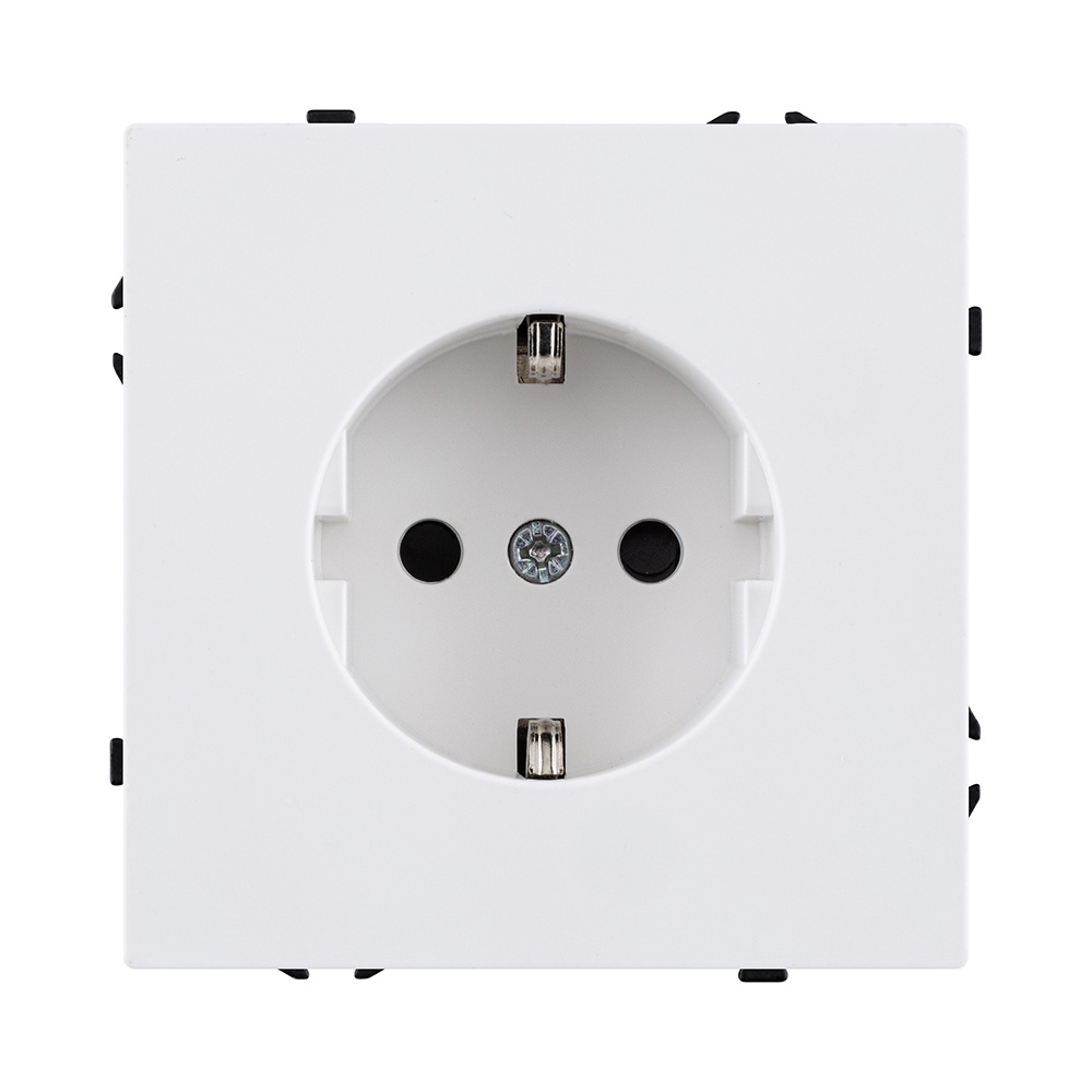Розетка штепсельная SCHUKO 16A/250 В, белый матовый Kollinger Eclipse EC-014WH в #REGION_NAME_DECLINE_PP#