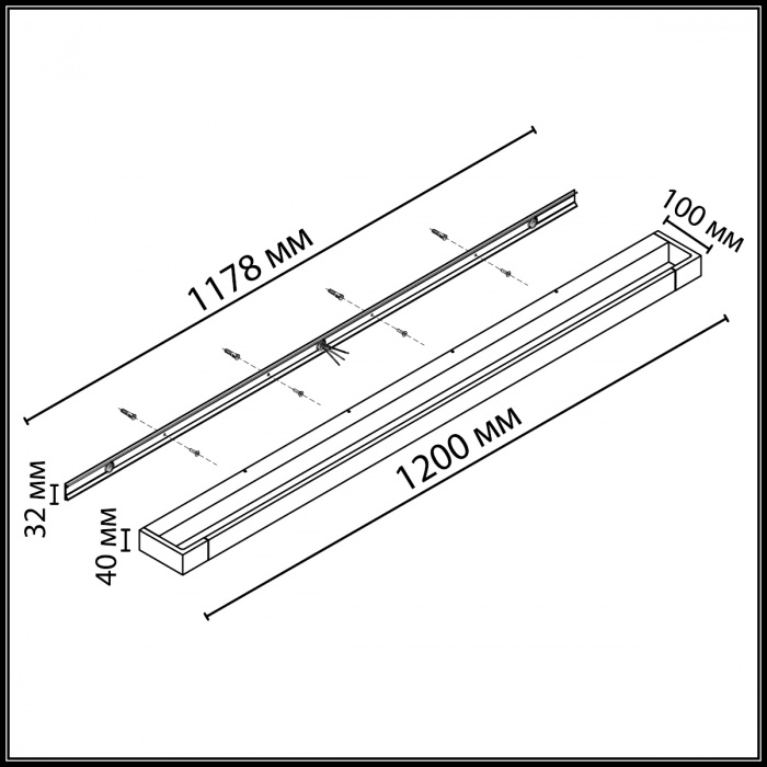 Настенный светильник Odeon Light Hightech Arno 3887/36WL в Санкт-Петербурге