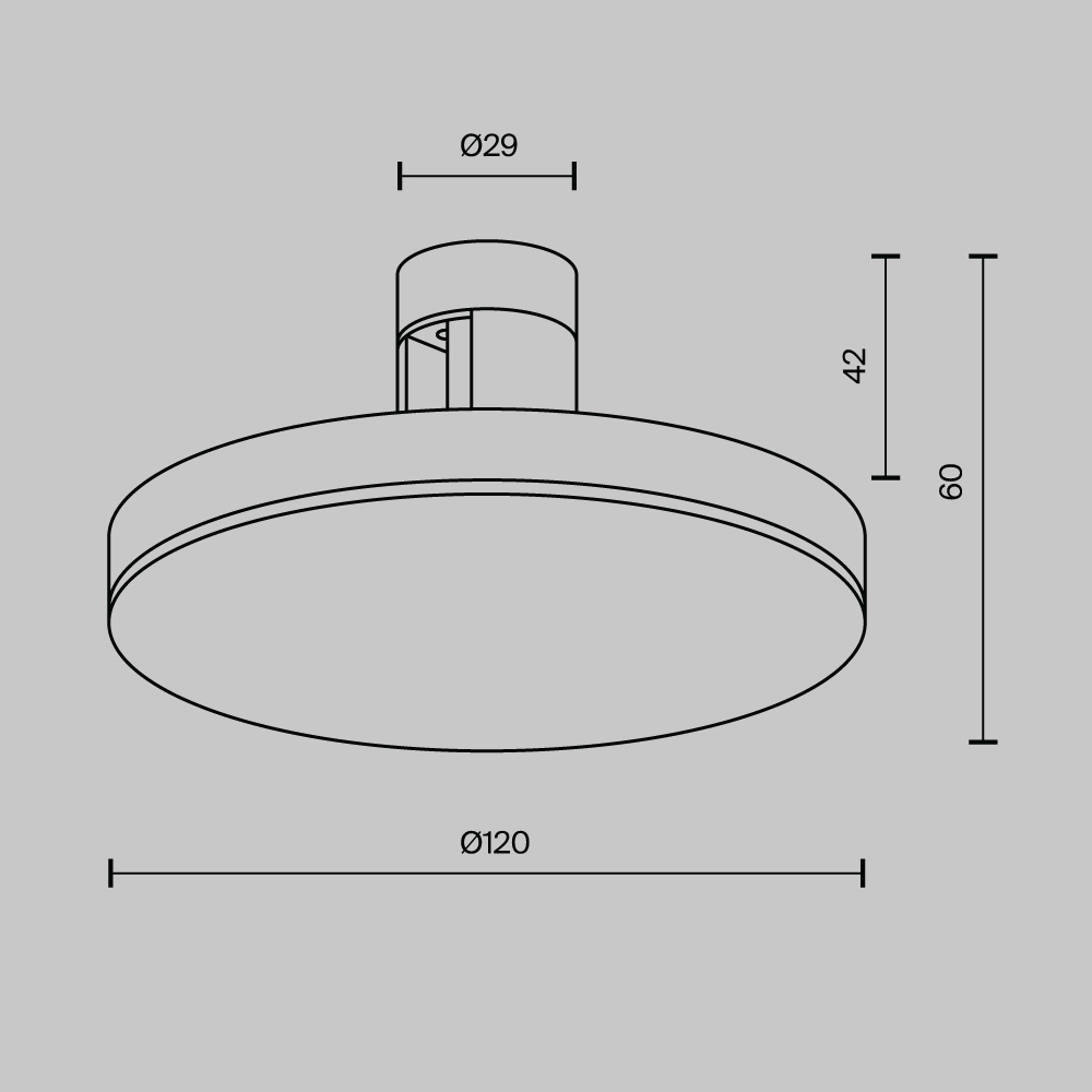 Трековый магнитный светильник Maytoni Technical Plato Flarity TR152-1-7W3K-PT в Санкт-Петербурге