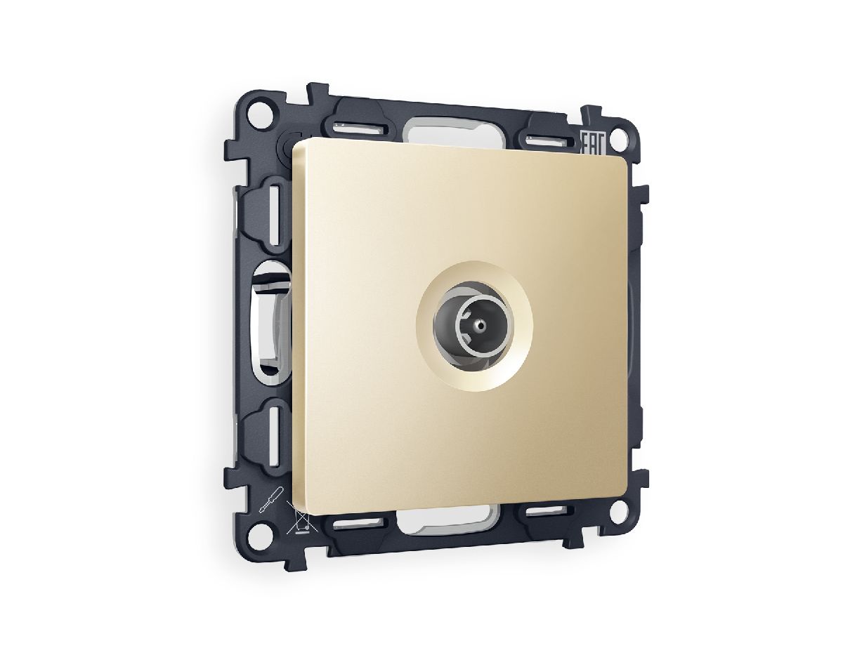 Комплект механизма TV розетки оконечной 50-870 MHz 1dB Ambrella Volt Alfa MA613010 в Санкт-Петербурге