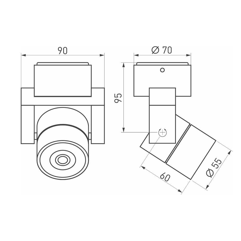 Накладной светильник Arlight SP-UNO-R55-5W White6000 025088 в Санкт-Петербурге