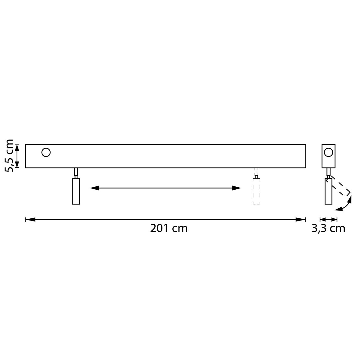 Настенный светильник бэк-лайт+спот-лайт Lightstar Fiume Spot 810657 в Санкт-Петербурге