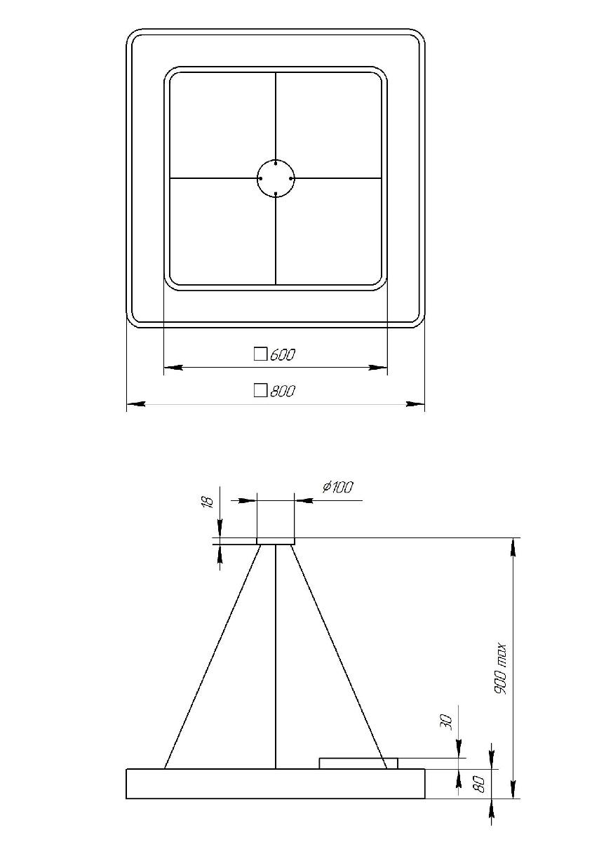 Подвесной светильник Эра Geometria SPO-162-B-40K-070 Б0050585 в Санкт-Петербурге