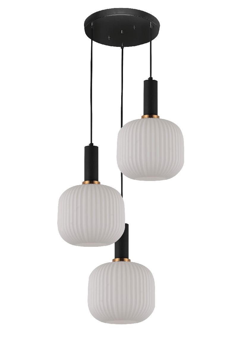 Подвесной светильник Lumina Deco Gato LDP 1217-3 WT+BK в Санкт-Петербурге