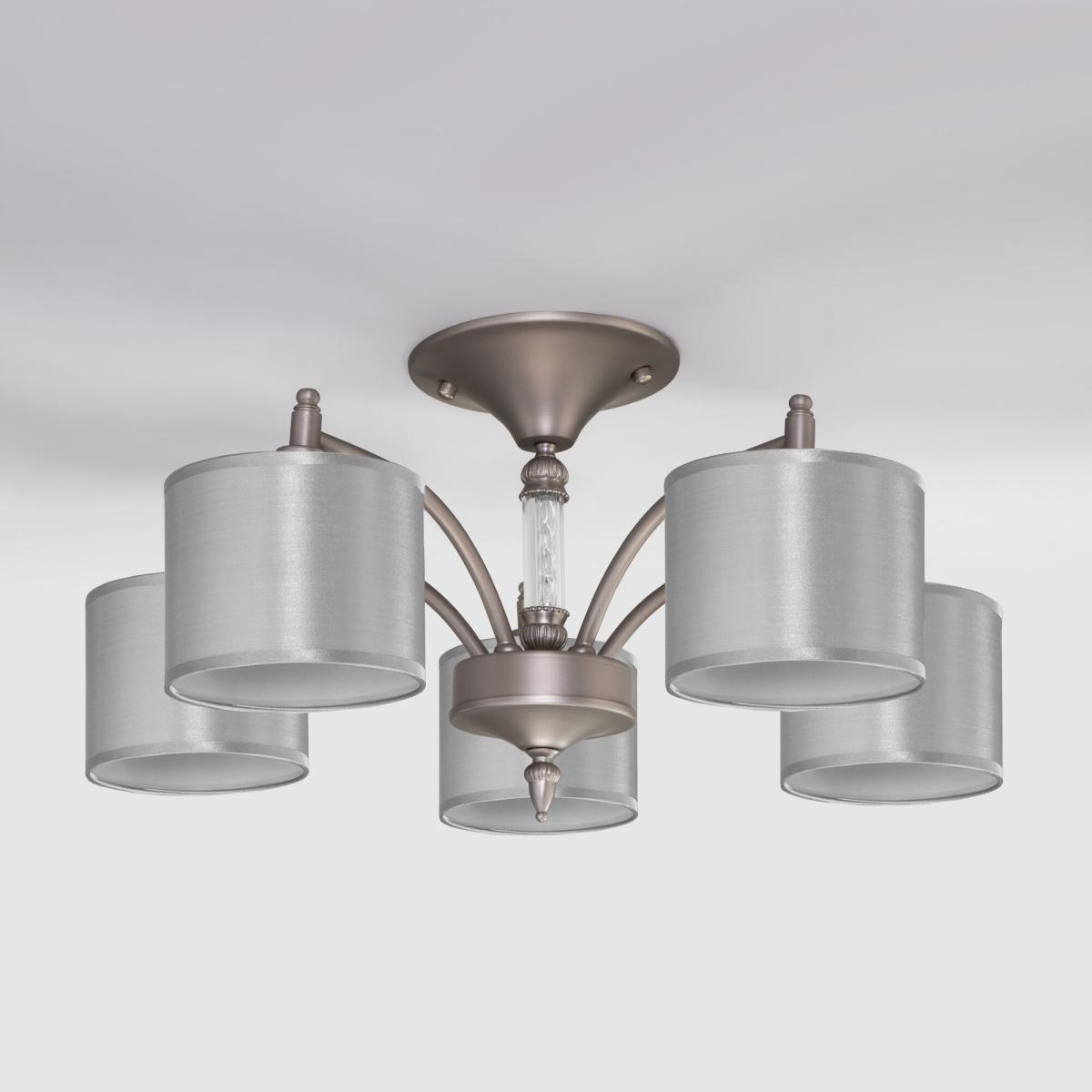 Потолочная люстра Eurosvet Adagio 60080/5 сатин-никель в #REGION_NAME_DECLINE_PP#