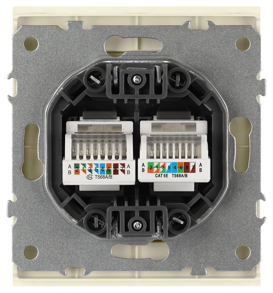 Розетка Эра Arktik 16-3108-02 информационная двойная 2XRJ45 слоновая кость Б0070485 в Санкт-Петербурге