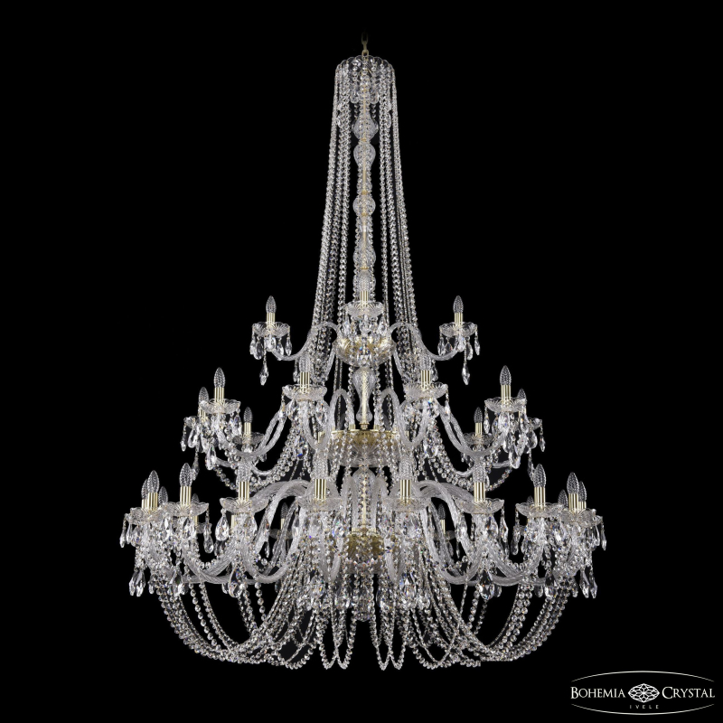Подвесная люстра Bohemia Ivele Crystal 1402/20+10+5/530/h-206/3d G в Санкт-Петербурге