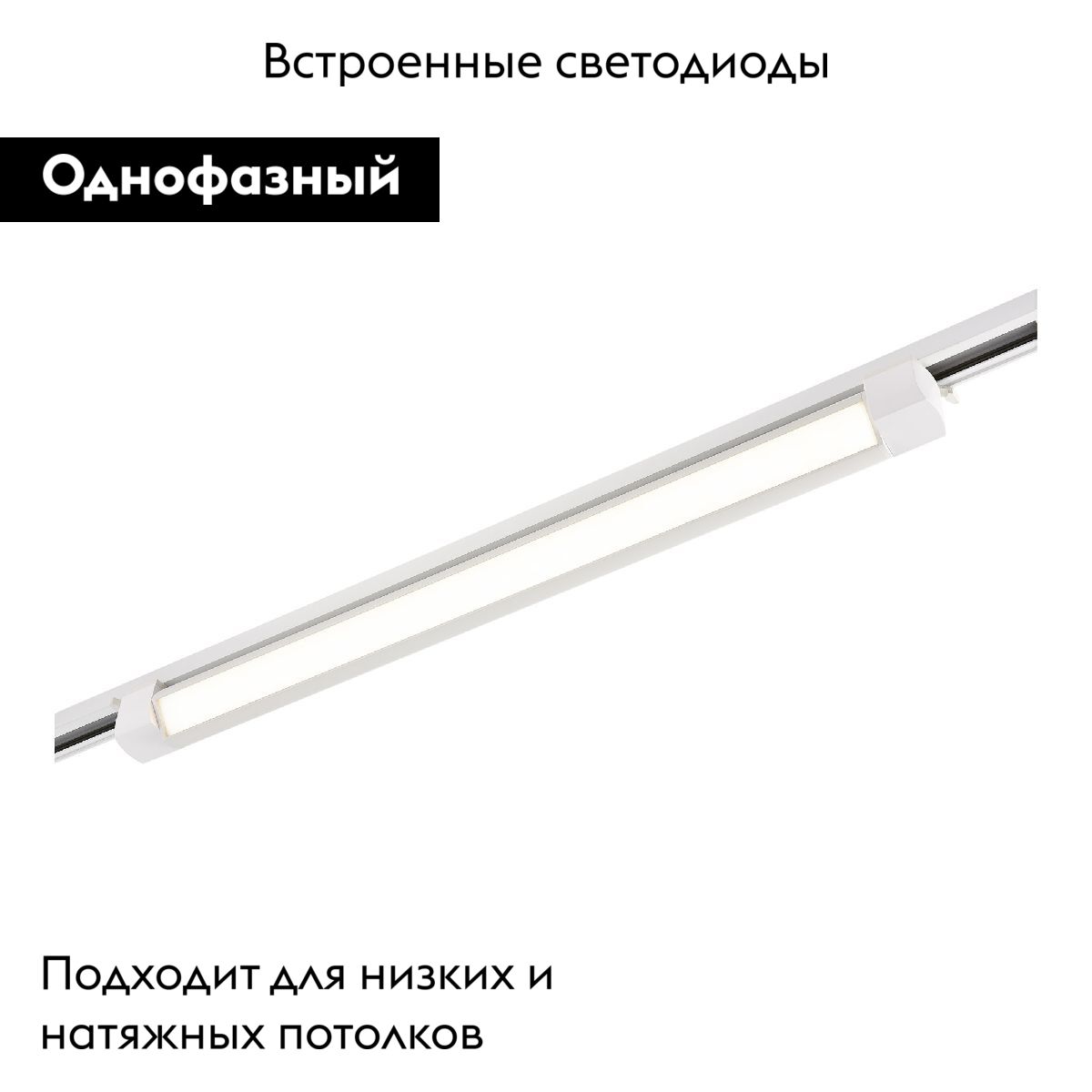 Трековый однофазный светильник на потолок ST Luce ST368.546.20.2 в Санкт-Петербурге