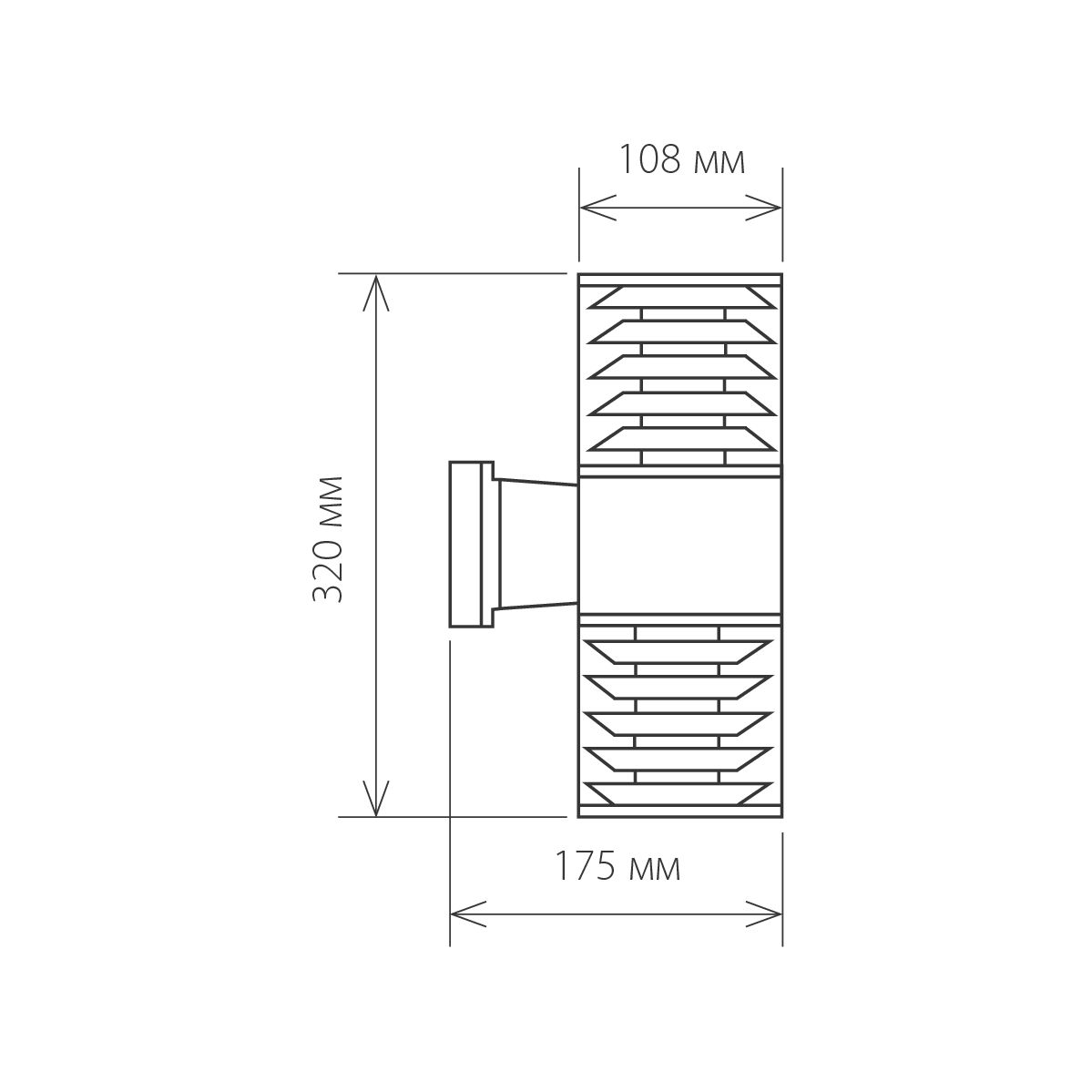 Уличный настенный светильник Elektrostandard 1407 Techno 4690389067662 в Санкт-Петербурге