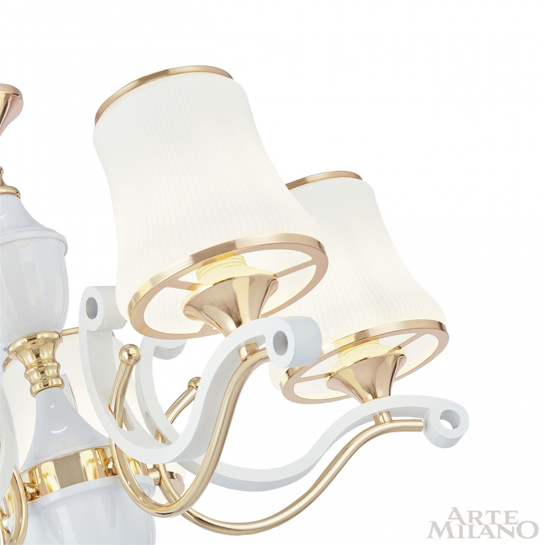 Подвесная люстра Arte Milano Florentia-3987 303987/6 Wh/Gd в Санкт-Петербурге
