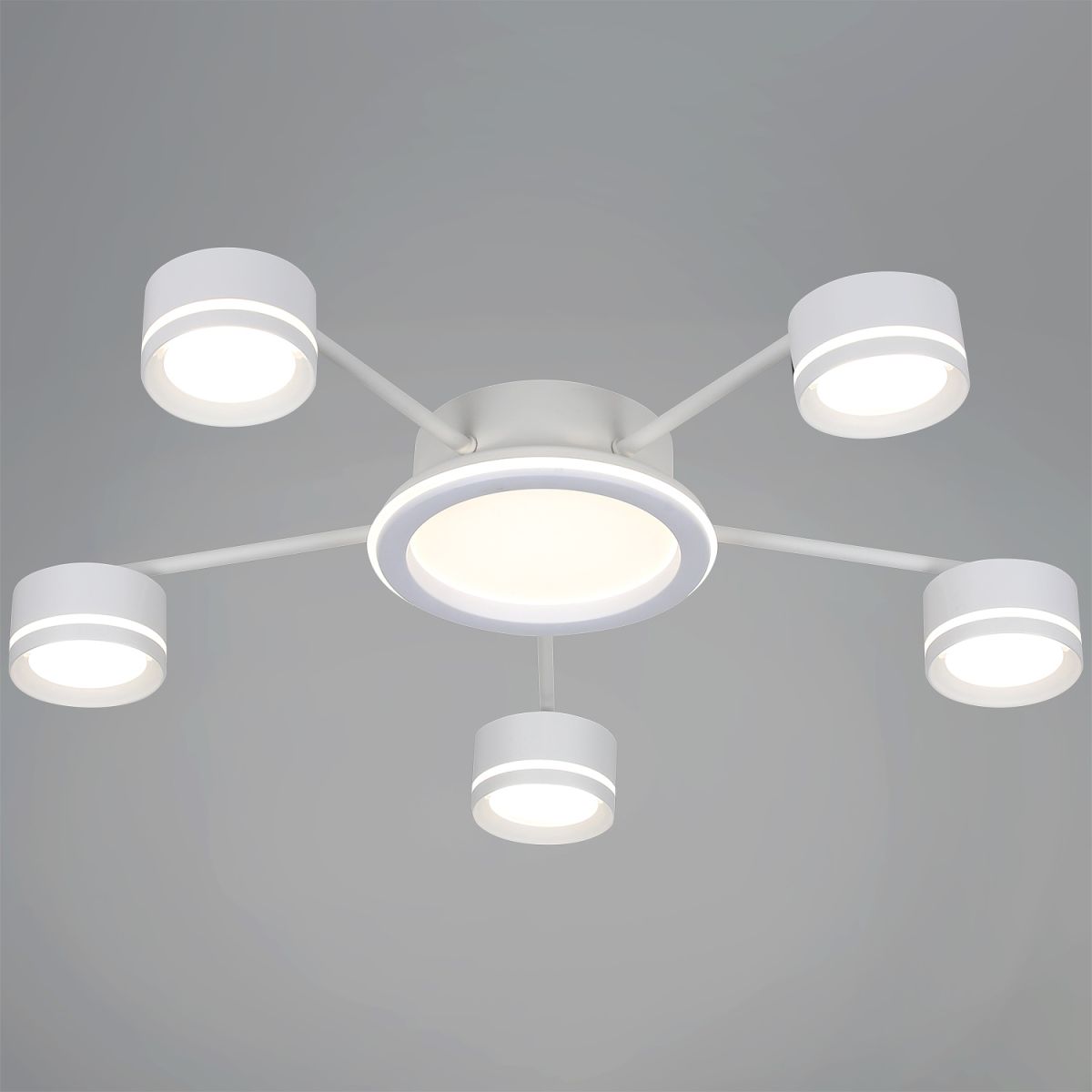 Потолочная люстра Reluce 20590-0.3-5+1 White в Санкт-Петербурге