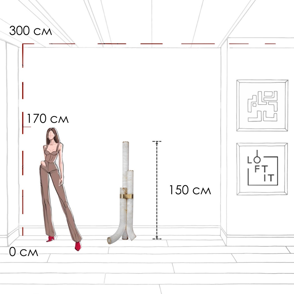 Торшер Loft IT Sumatra 10412F в Санкт-Петербурге