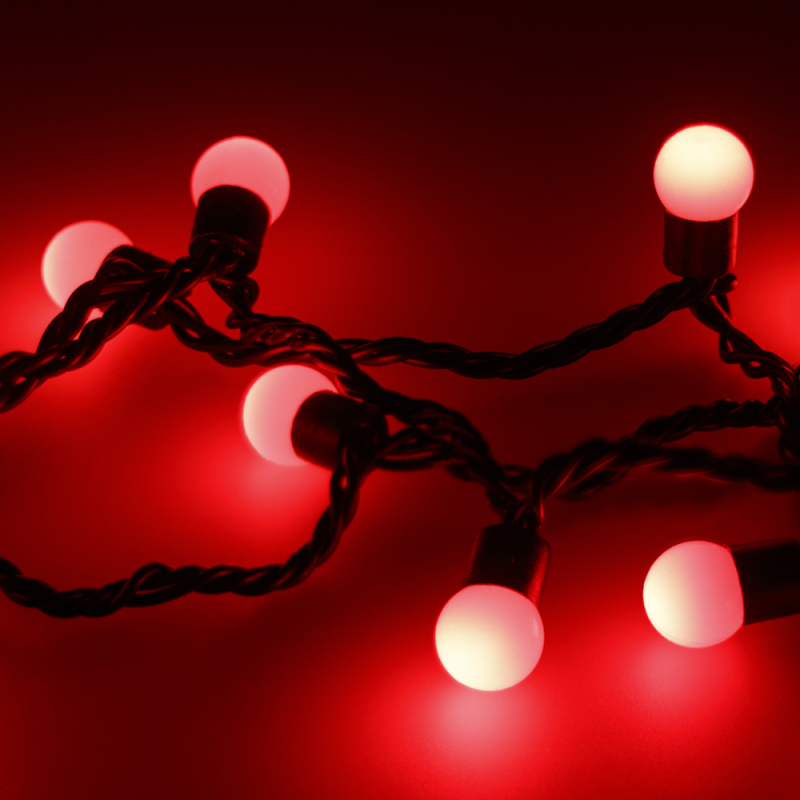 Светодиодная гирлянда Arlight ARD-Ball-Classic-D17.5-10000-Black-100LED Red 025580 в Санкт-Петербурге